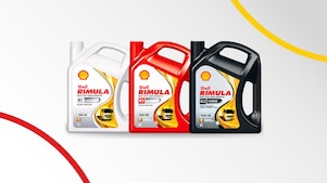 La sélection des huiles Shell Rimula.