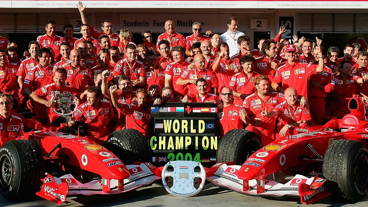 Scuderia Ferrari team in 2004