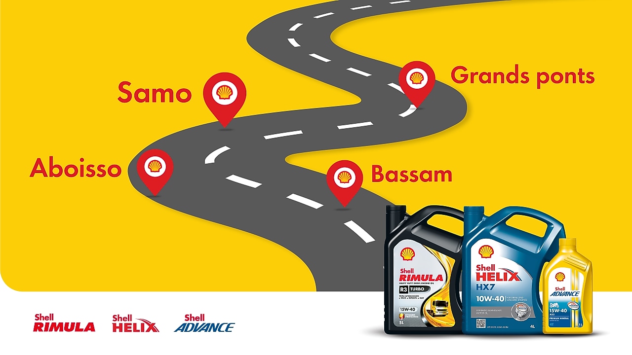 Shell Lubes Tour Côte d’Ivoire avec Shell Rimula, Helix et Advance