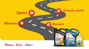 Shell Lubes Tour Côte d’Ivoire avec Shell Rimula, Helix et Advance