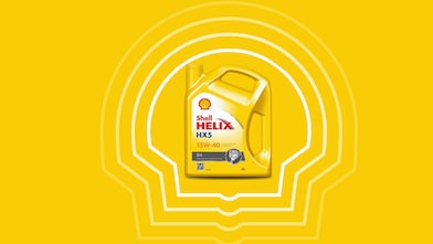 Huile moteur multigrade Shell Helix HX5 SN 15W-40 pour des moteurs propres et performants