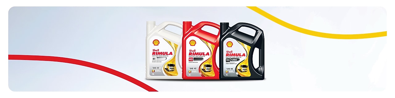 Bidons d’huile moteur poids lourd Shell Rimula R1, R2 et R3 Turbo