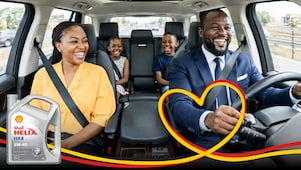 Shell Helix HX8, l'huile synthétique qui protège votre moteur et votre quotidien. Fiabilité et tranquillité d'esprit pour votre famille en Côte d'Ivoire.