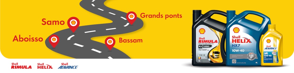 Shell Lubes Tour Côte d’Ivoire avec Shell Rimula, Helix et Advance